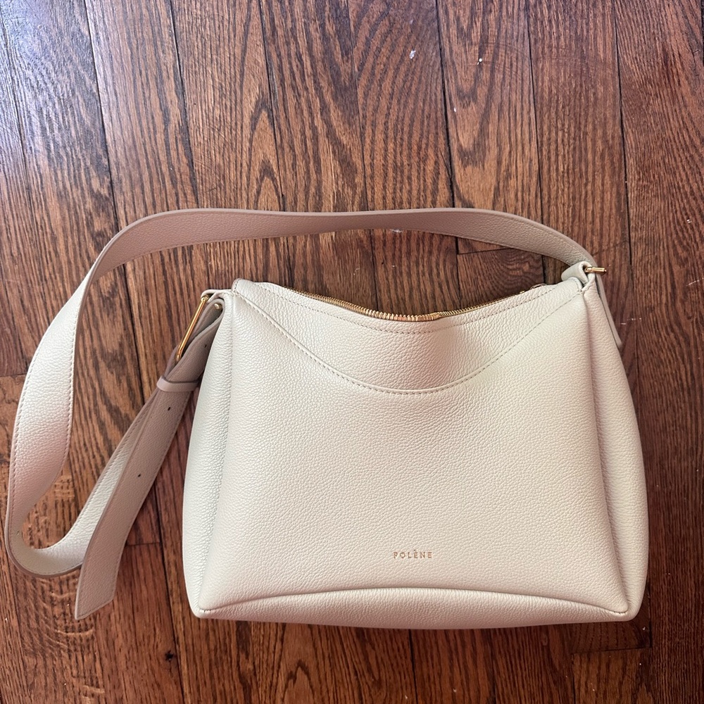 Polène Umi Crossbody Bag in Craie